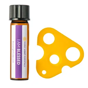 Divine Light Codes Emotional Support Essential Oil Elixir Refills - I Am Calm Blend with Rollerball Remover & 10ml Glass Vial for Therapeutic Aromatherapy