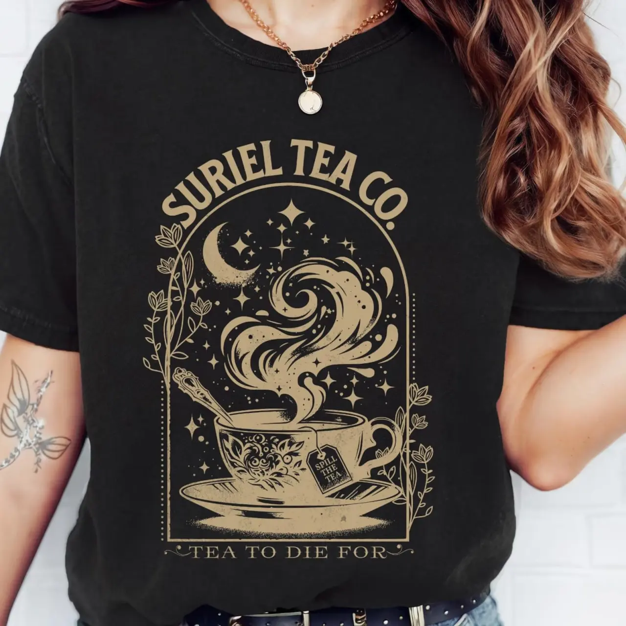 Suriel Tea Co. Shirt, A Court Of Thorns And Roses Shirt, Bookish Gift T-Shirt, Suriel Tea ACOTAR Shirt, , SJM Merch