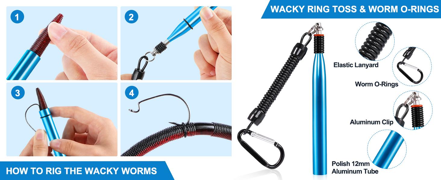133PCS Wacky Worm Lure Set - Soft Plastic Baits, Grub Lures, Wacky Rig Hooks, O-Rings, Weed Guard Hooks, Freshwater Fishing Tackle Box, Suitable for Bass and Trout, Includes Wacky Rig, Carolina Rig, Texas Rig, Soft Stick Baits, and Fishing Tools 133PCS Wacky Worm Lure Set - Soft Plastic Baits, Grub Lures, Wacky Rig Hooks, O-Rings, Weed Guard Hooks, Freshwater Fishing Tackle Box, Suitable for Bass and Trout, Includes Wacky Rig, Carolina Rig, Texas Rig, Soft Stick Baits, and Fishing Tools