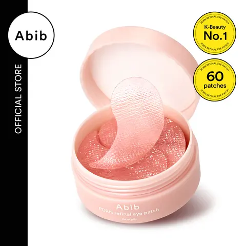 [Abib Official] PDRN Glow Jelly Eye Masks (60 Patches) - Vegan PDRN, Retinal, Caffeine Daily Care for Dark Circles, Puffiness, Fine Lines, Smile Lines, Restore Radiance, Glow Up, Night Routine