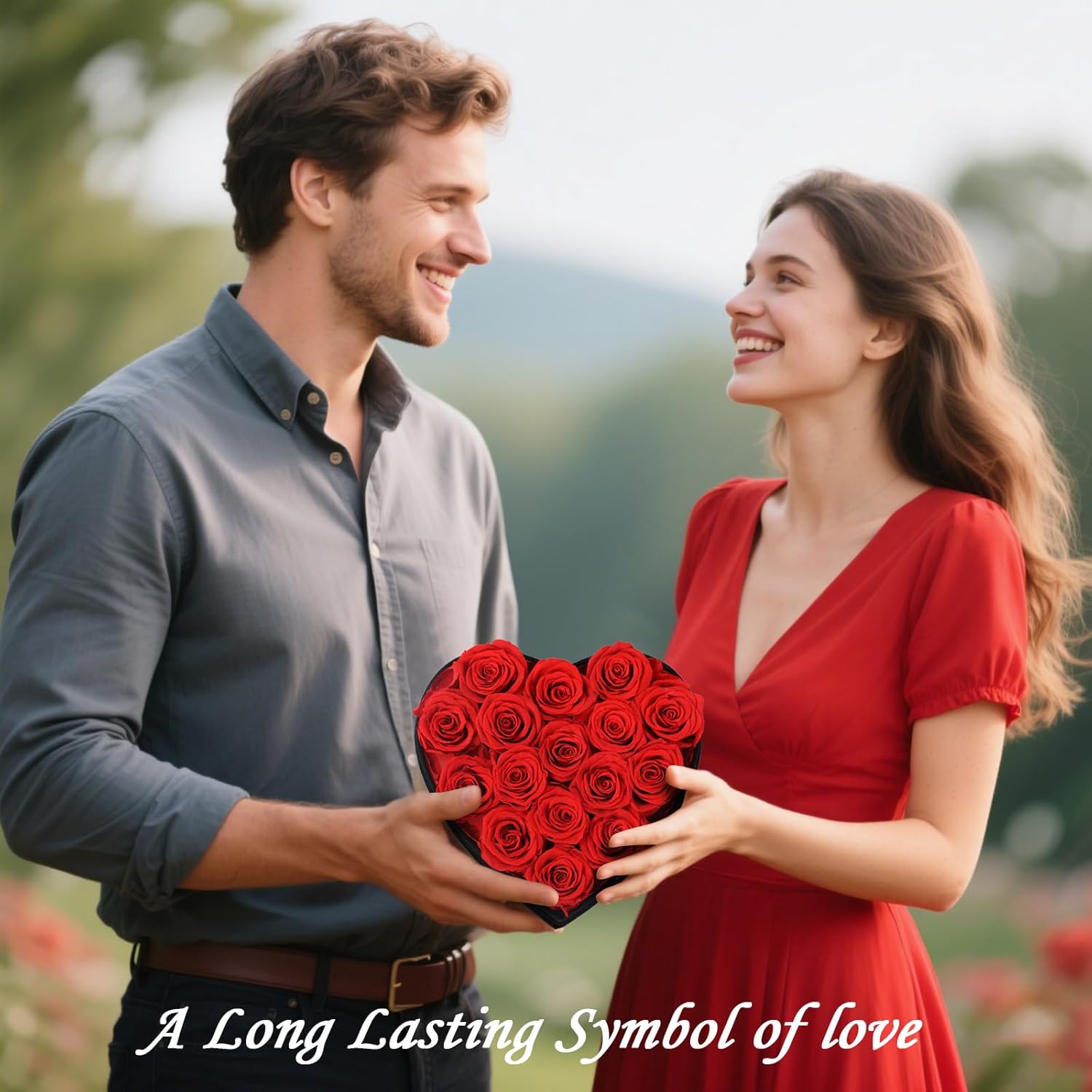 Luxury Forever Real Roses in Suede Box - 16-Piece Preserved Flowers Roses Gifts for Delivery Prime Birthday, Valentines's Day, Mother's Day,Anniversary, Graduation Gifts for Her (Red) Luxury Forever Real Roses in Suede Box - 16-Piece Preserved Flowers Roses Gifts for Delivery Prime Birthday, Valentines's Day, Mother's Day,Anniversary, Graduation Gifts for Her (Red)