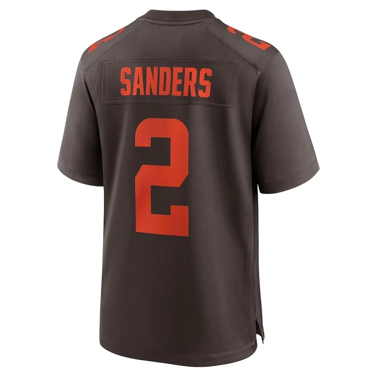 Unisex Football inspired by Sanders 2 Cleveland  Team Player Game Jersey - Brown