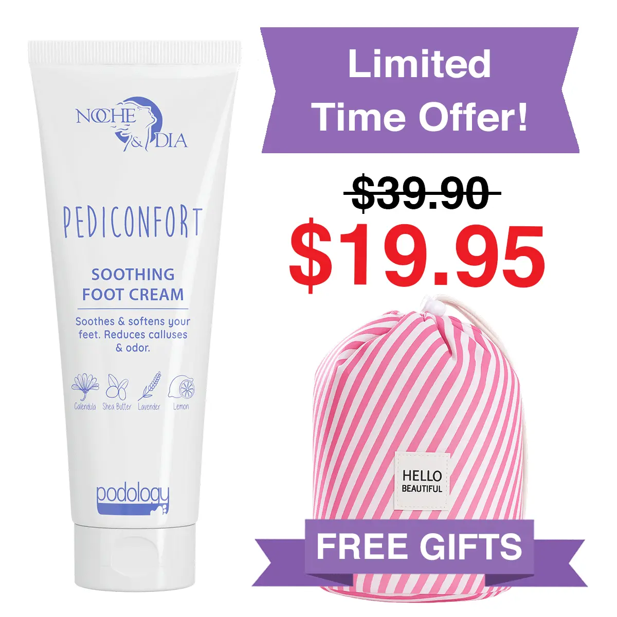 Soothing Foot Cream | Get a FREE Cosmetic Bag