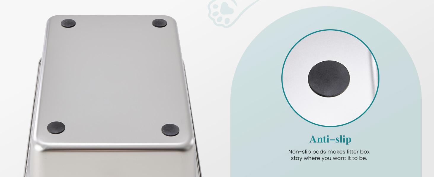 【Upgrade】Large Foldable Enclosed Cat Litter Box with Lid Drawer Easy to Clean Semi-Enclosed Design for Privacy and Odor Control