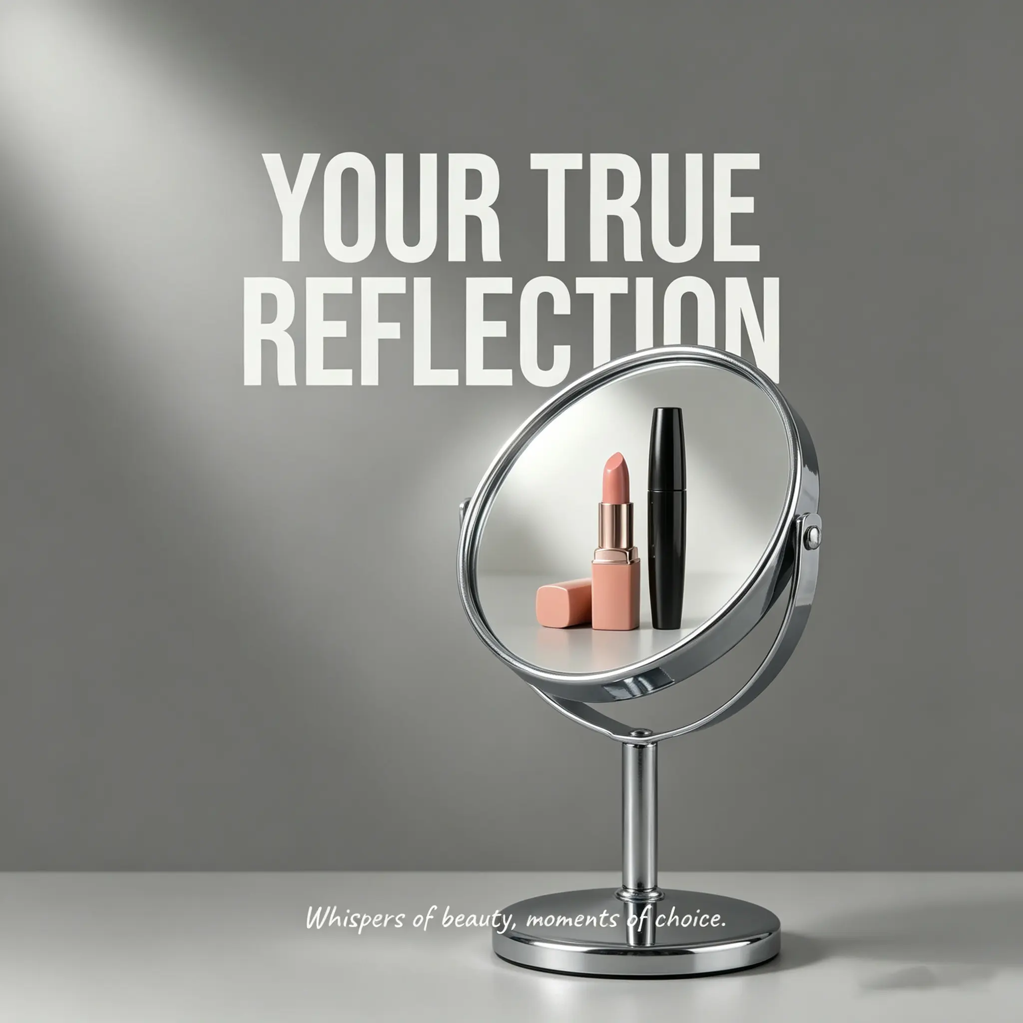 Premium Dual-Sided Vanity Mirror - 2X Magnification & HD Reflection | 360° Rotating Round Makeup Mirror Sturdy Metal Base • Polished Stainless Steel Frame • Coastal-Themed Home Decor Travel-Friendly Desktop Beauty Mirror • Sleek Modern Design