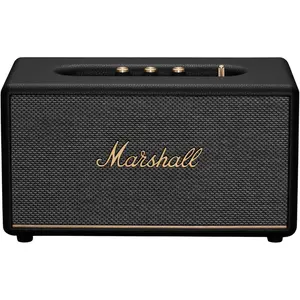 Marshall Stanmore III Bluetooth Home Speaker - Loud Stereo Sound with Bass and Treble Controls | Plug-in Powered | Record Player Compatible | RCA and 3.5 mm Aux Inputs - Black