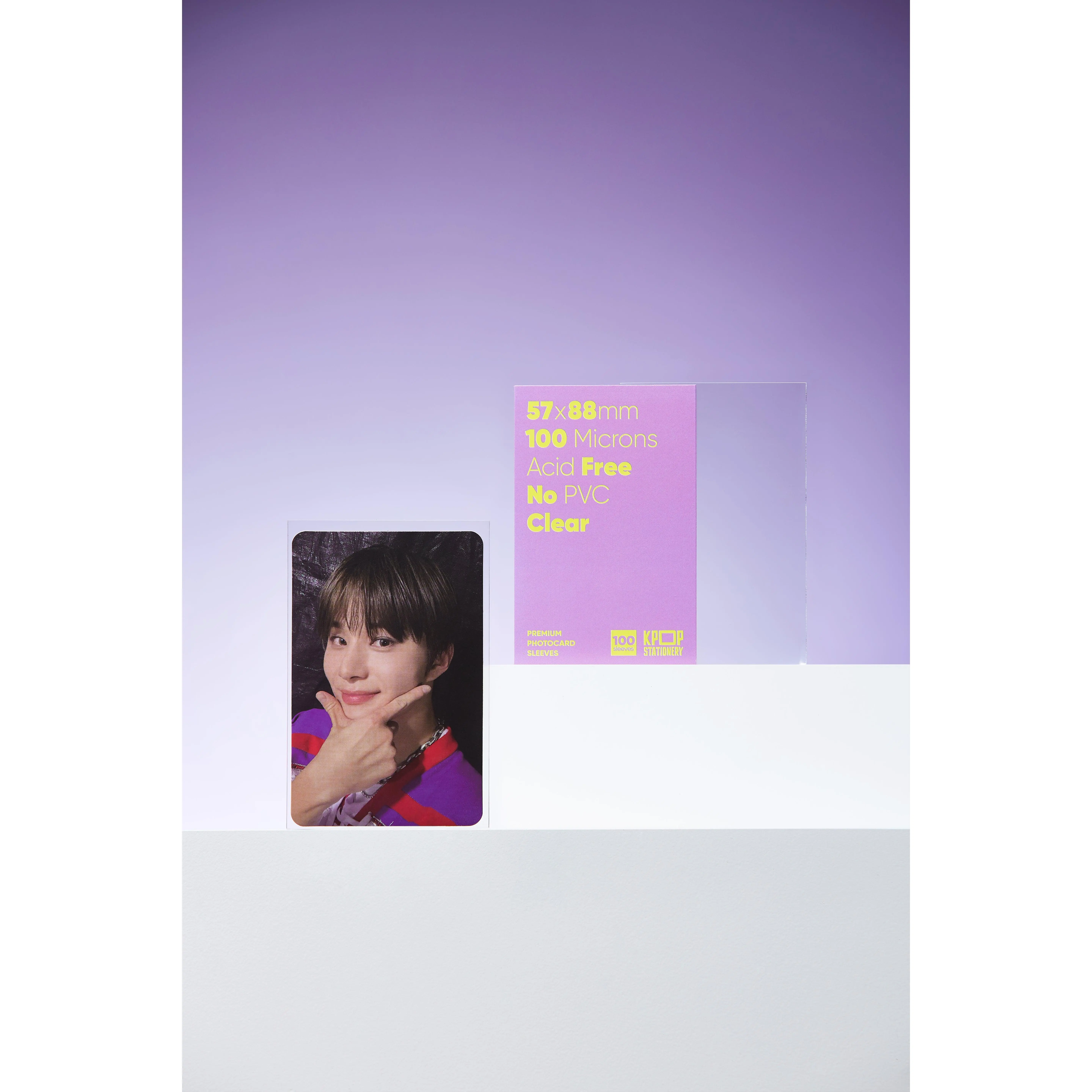 [The Standard] Premium Clear Photocard Sleeves, 57 x 88mm