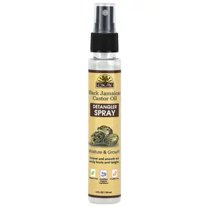 Okay Pure Naturals Black Jamaican Castor Oil, Detangler Spray, 2 fl oz (59 ml)