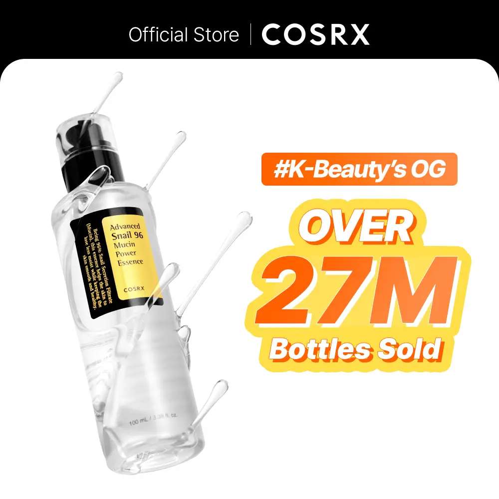 [COSRX Official] Advanced Snail 96 Mucin Power Essence - 100ml Korean Serum, Single Item for Skin Hydration, Hydrating, Moisturizing & Brightening Dry Skin, Revitalizing, Snail Mucin, Soft Skin