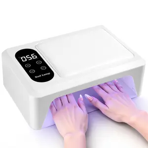 2-in-1 Hand Pillow Nail Lamp With 4 Timer Modes, 96 Dual-Wavelength LEDs & Removable Base Fast Curing For Gel Polish & Nail Extensions Curing Lamp Nail Dryer