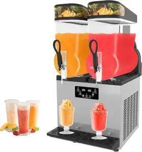 TECSPACE Commercial Slushie Machine - 950W 24L Tanks Commercial Slushy Maker Machine, 304 Stainless Steel Margarita Machines, Efficient Cooling, The Ideal Slushie Machine for Bars, Cafes Restaurants mini  blender  serena  neel slow  juicer hand  juicer
