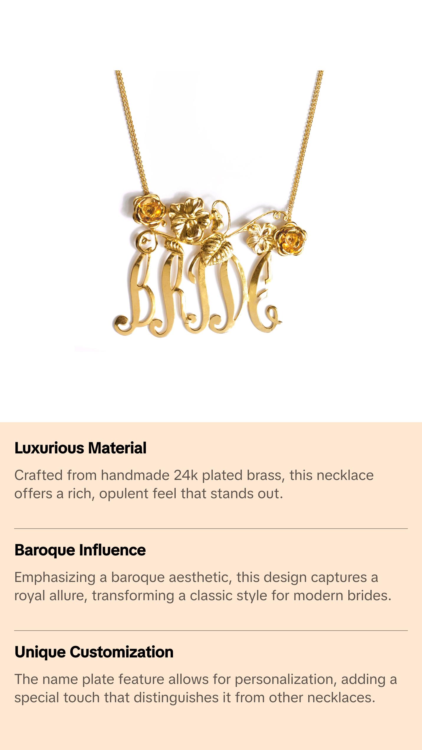 BRIDE BAROQUE NECKLACE