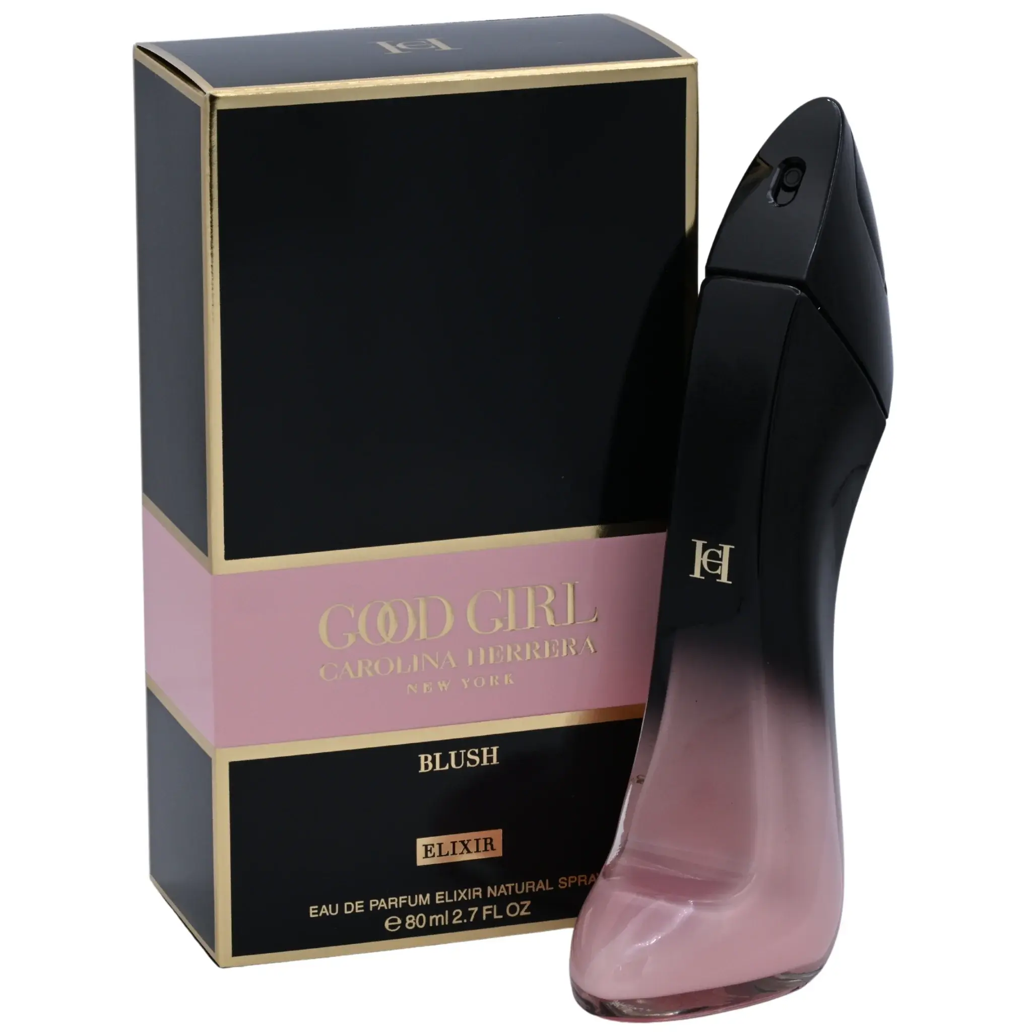 Women's Carolina Herrera Good Girl Blush Elixir EDP Spray - Citrus-Floral Fruity Fragrance, Rose & Vanilla Notes, Magnetic After Dark/Polished by Day Vibe, Ultra-Feminine Mood, 2.7 fl oz (80 ml), NIB with Box