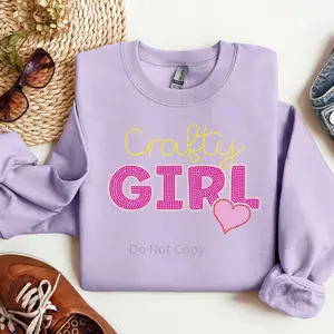 Crafty Girl Rhinestone Transfer