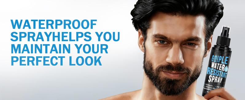 Hair Fiber Water Resistant Spray for Men - Hair Fiber Holding Sprays for Black Hairs Extra Hold - Barber Enhancement Spray for Mens Hair&Beard - Waterproof Hairline Enhancer & Volumizing Sprays