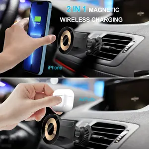 Magsafe Phone Vent Mount for Secure Car Mounting Compatible with MagSafe Devices