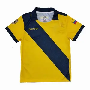 Ecuador Home  Soccer Jersey 2026  - Yellow color Design with National Shield for Fans of the Team