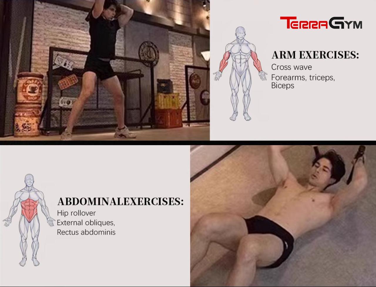 TerraGym Unisex Wireless Resistance Band Trainer Ideal for HIIT workouts, these weighted resistance bands provide full-body training. The perfect home fitness equipment for enthusiasts, featuring silent operation to avoid disturbing others.