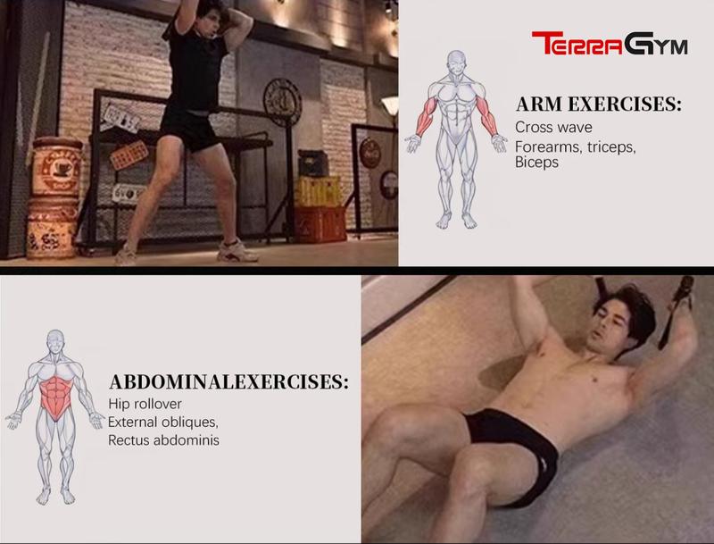 TerraGym Unisex Wireless Resistance Band Trainer Ideal for HIIT workouts, these weighted resistance bands provide full-body training. The perfect home fitness equipment for enthusiasts, featuring silent operation to avoid disturbing others.