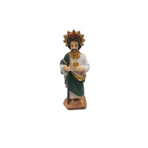 Mini San Judas Tadeo Statue – 3 Inch Devotional Altar Figure