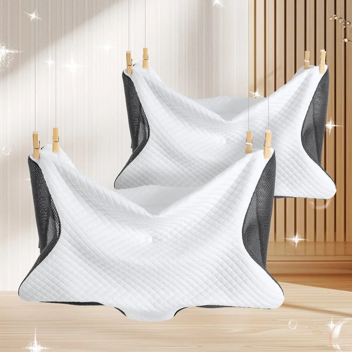 Star Shaped Pillowcase, 2 Counts Soft Comfortable Pillow Cover without Filler, Pillow Protector for Home Bedroom Dormitory Hotel, Soft Comfy Bedding, Bed Linens, Bedding Essentials