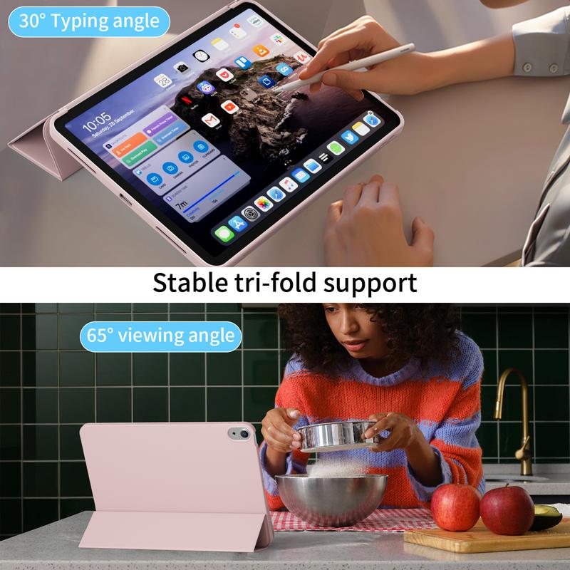 Kenke Case for iPad (A16) 11th Generation 11 Inch 2025,iPad 10th Gen Case 2022,iPad Air 11 Inch M3(2025)/M2(2024) 7th/6th Generation,iPad Air 5th / 4th Gen 2022/2020 10.9,Slim Trifold Stand