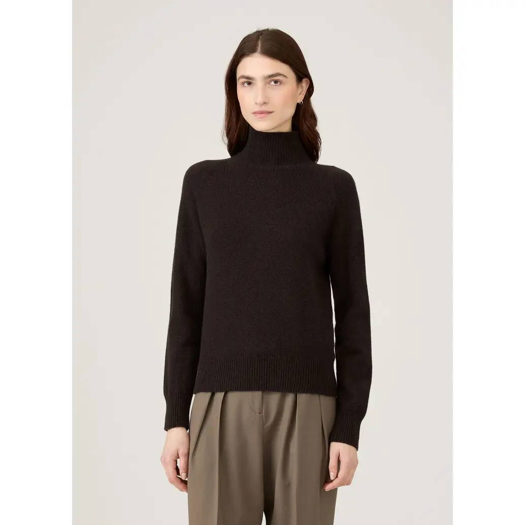 Sunspel Women's Lambswool Funnel Neck Jumper
