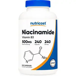 Nutricost Niacinamide (Vitamin B3) 500mg, 240 Capsules - Non-GMO, Gluten Free, Flush Free Vitamin B3
