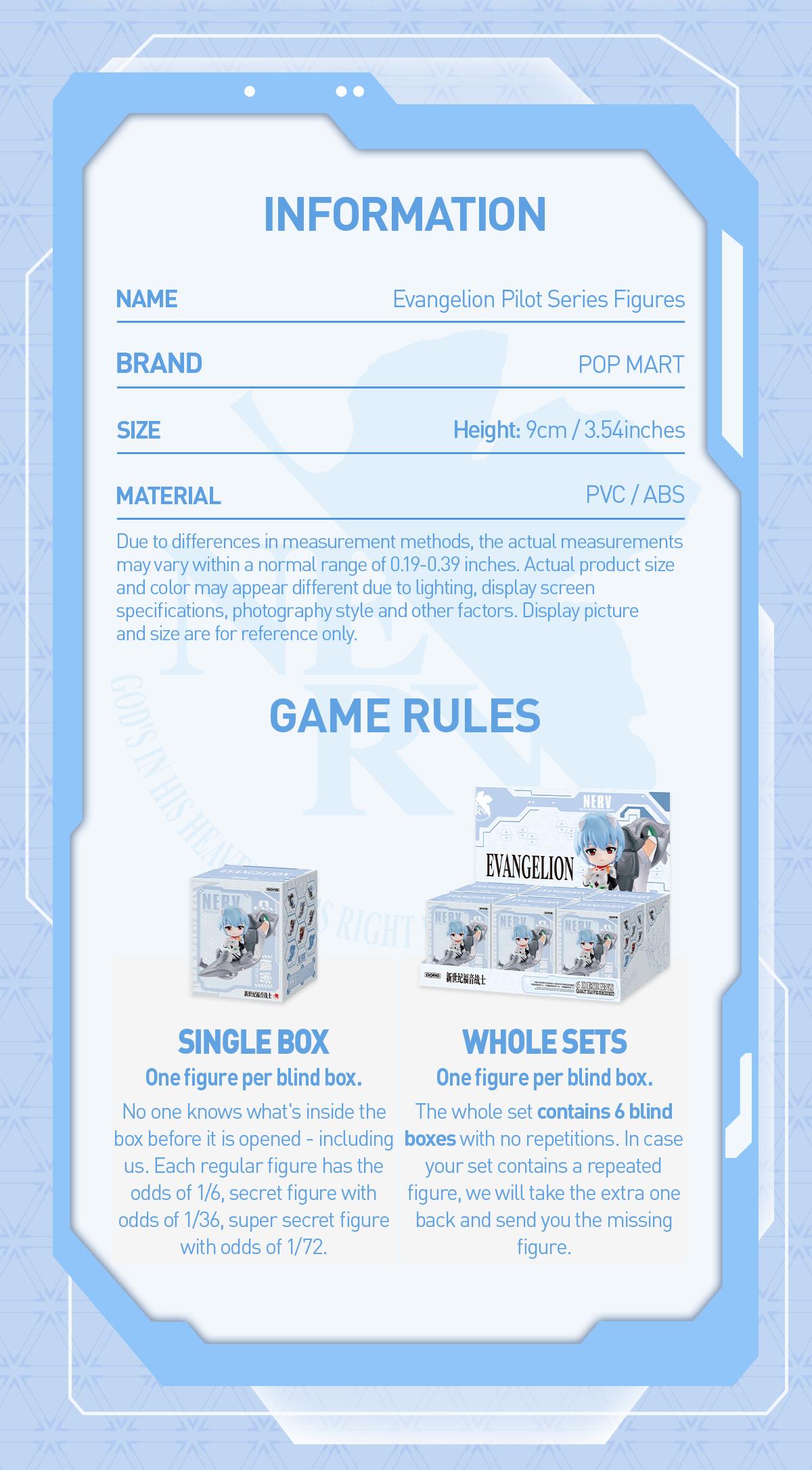 POP MART Evangelion Pilot Series Figures