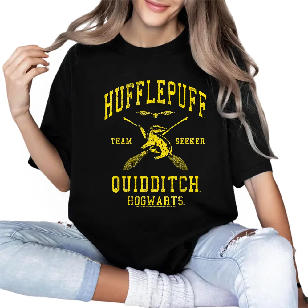 Harry Potter Hufflepuff Quidditch Team Seeker T-Shirt, Harry Potter Unisex Shirt