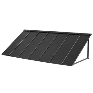 VEVOR Fixed Metal Awning 80 x 36 in,  Window Awning Door Canopy, Stable Triangle Steel Frame Exterior Awnings Rain, and Snow Sunlight Protection for Door Entrance, Windows, Porches, Balconies