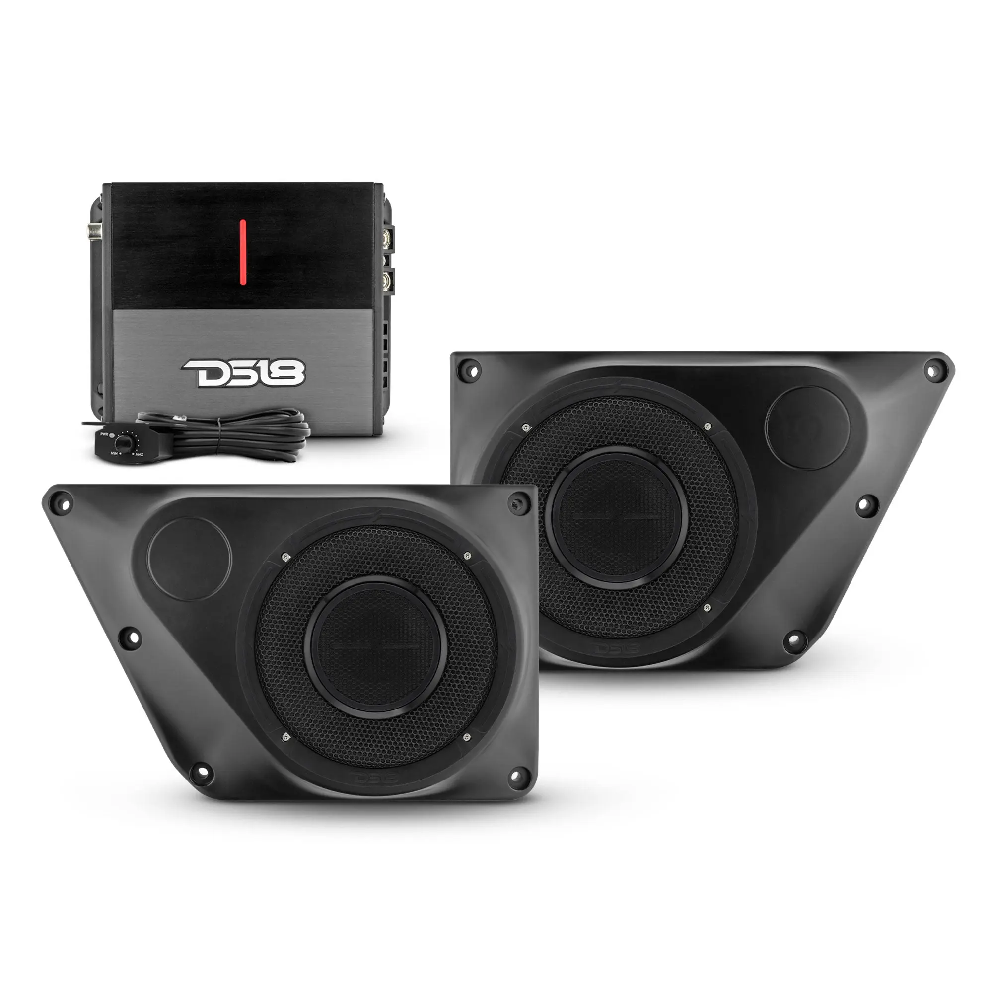 DS18 6th Gen Bronco Loaded Car Audio Rear Door Panels Kit - Dual 6.5" Coaxial Speakers, Hybrid Sound, Amplified Output, Loaded Kit