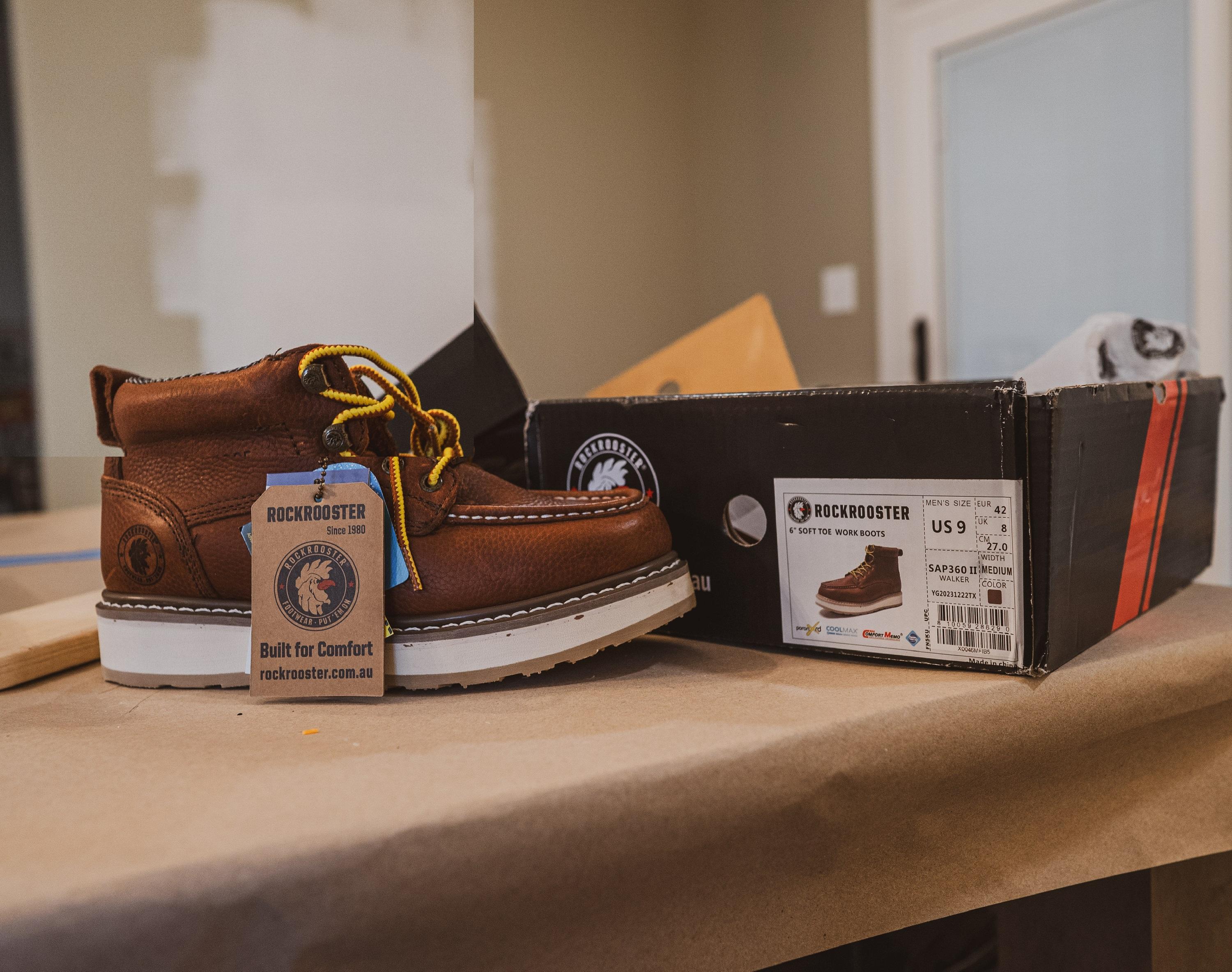 ROCKROOSTER Waterproof Moc Toe Work Boots for Men - Soft Breathable Material & Electrical Shock Protection - ASTM F2892-18 EH Rated Footwear Boy - Walking Shoes - Closed SpringStatements ROCKROOSTER Waterproof Moc Toe Work Boots for Men - Soft Breathable Material & Electrical Shock Protection - ASTM F2892-18 EH Rated Footwear Boy - Walking Shoes - Closed SpringStatements