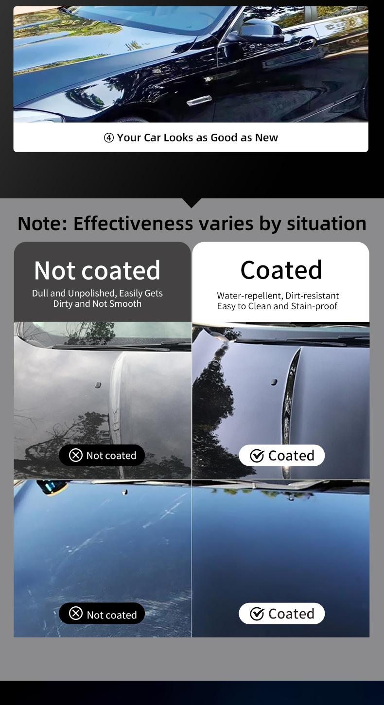 2025 Upgrated 500ML Advanced Formula 3-in-1 SOPAMI Car Coating Spray Protection Quick Car Wax Polish Glass Oil Film Remover Clear Coat Black Can Dypaint Ceramics Pray