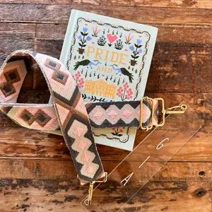 Bookmark Purse - Clear Acrylic hand cut bookmark with a detachable strap turning your book into a wearable purse