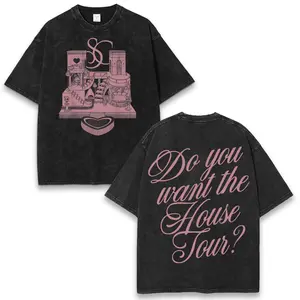 Do You Want the House Tour Vintage Washed Graphic Tee, Sabrina Concert Shirt, SC Tour T-Shirt, Top Clothing, Short N Sweet Music Tshirt, Gift for Her Womens Top Merch