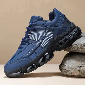 Mens Breathable Anti-slip Walking Shoes Air Cushion Walking Basketball Comfortable Sneakers Fashion Tennis Breathable comfort Sport Gym Fitness Cross Trainers.All-match Round Toe Sneakers Athletic Shoes for Men