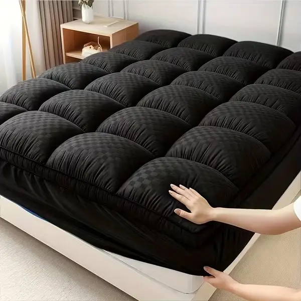 Extra Thick Memory Foam Mattress Topper - Cushioning Layer, Water-Repellent, Stain-Resistant, Breathable, Machine-Washable Soft Bedding Protector, Multi-Size Fits Twin, Full, Queen, King Beds (Mattress Pads, Toppers & Protectors)
