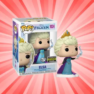 Funko Pop! Disney Frozen Elsa Diamond Collection Entertainment Earth Exclusive #1024