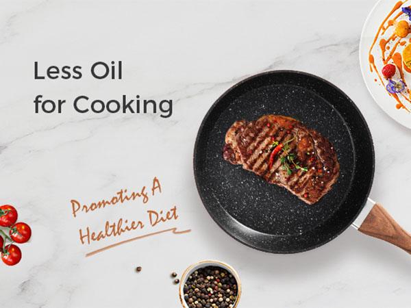 Kitchen Academy Induction Cookware Sets - 12/15 Pcs Black Hammered Cooking Pans Set with Healthy Granite Nonstick Material