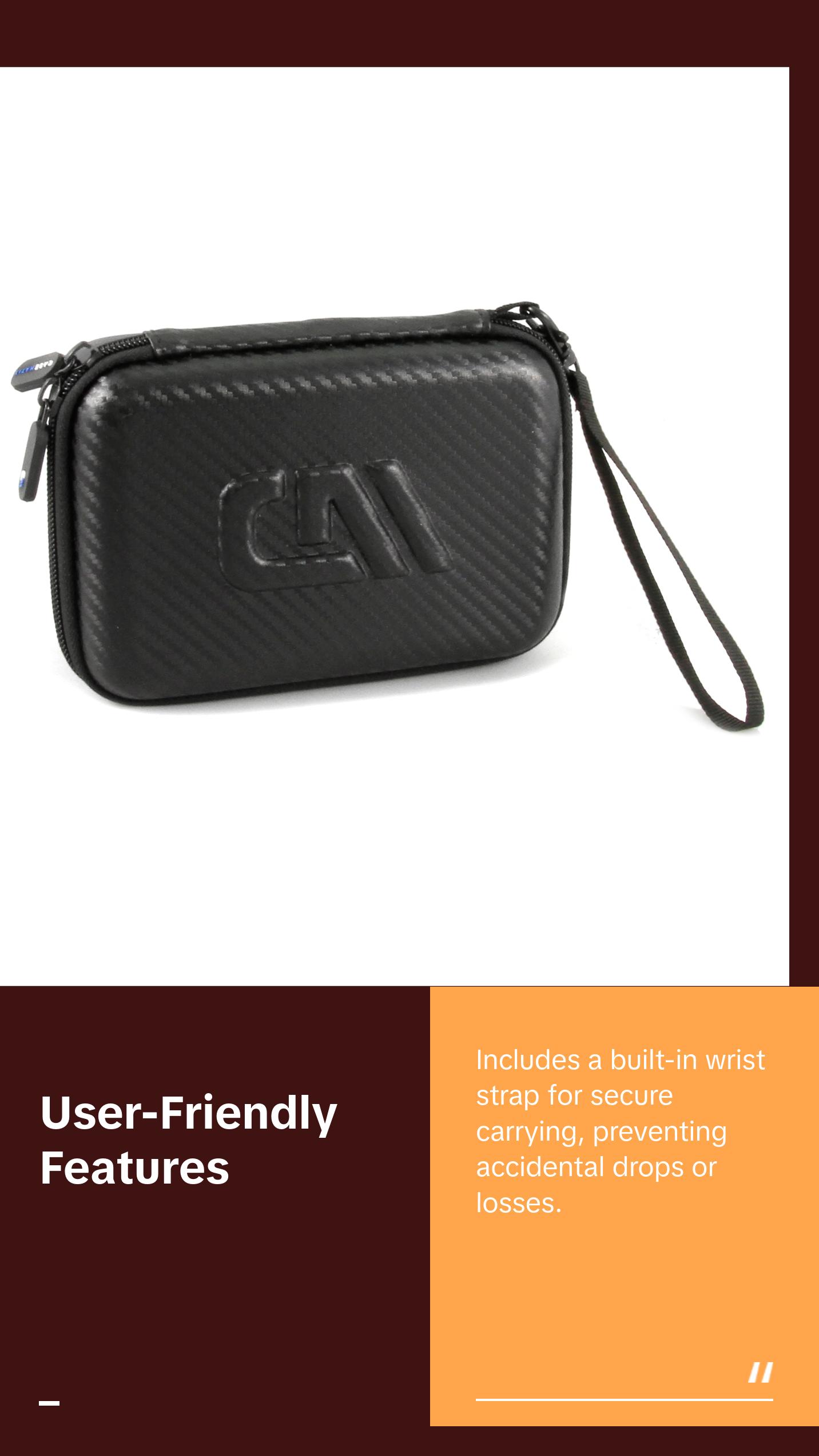 CASEMATIX Asthma Relief System Case - Professional Travel Storage for Inhaler Spacer & Breathing Accessories with Dual-Layer Interior & Padded Foam Protection