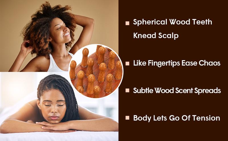 【Valentinesdaygift】Loc Brush for Dreads, Comfortable Massage Comb, Scraping Massage Tools Wide Tooth Comb, Elegant Wood, Love At First Find