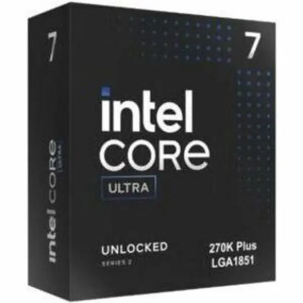Core U7 Series 2 2nd Gen 270K PLUS 24 Core 3.70GHz Processor 36MB L3 Cache 40 MB L2 Cache 64-bit Processing 5.50 GHz Overclocking Speed Socket LGA-1851 Intel vPro Technology Intel Yes Graphics 24 Threads BX80768270K