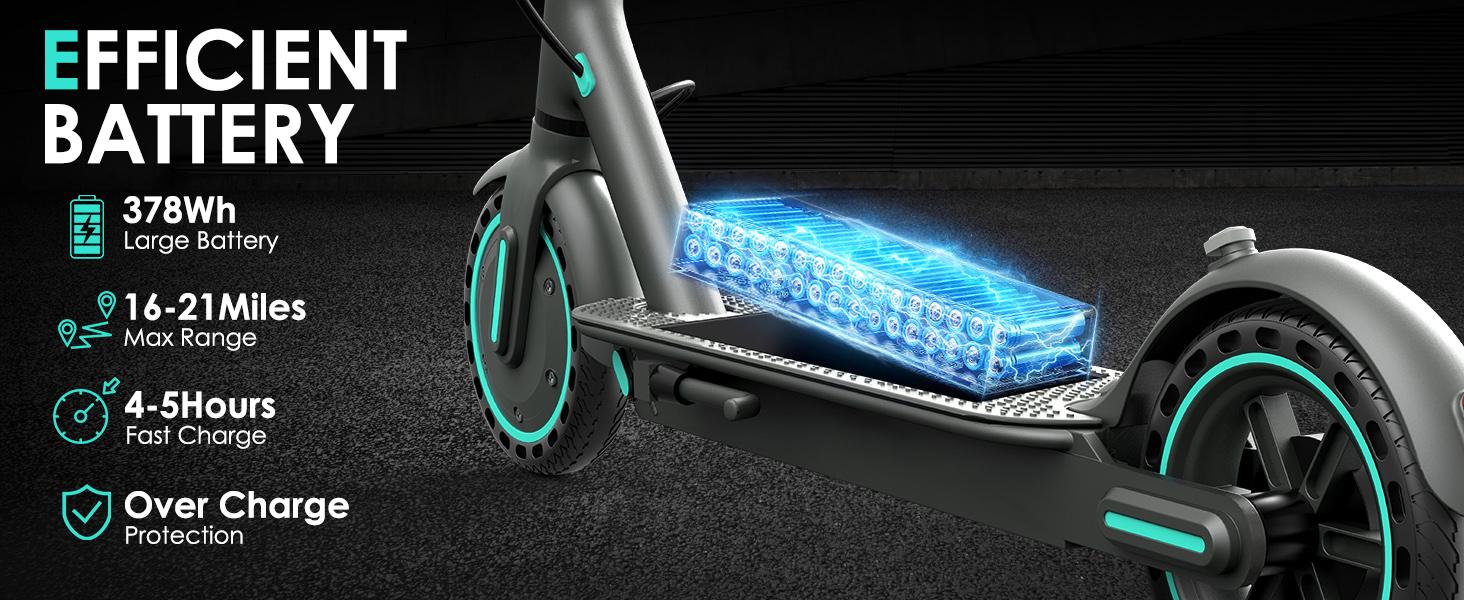 350W Powerful Motor Electric Scooter for Adults & teenagers,  Long Range 14-22 Miles,Max.speed 19Mph,3-speed adjustable, 36V 7.8A/10.5Ah Battery Portable Foldable Commuting E-Scooter with smart app control