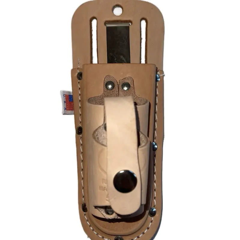 Leather Sheath Tool Bag - Stylish Leather Tool Holder, Pliers Organizer with Unique Design and Button Closure, Leather Sheath Tool Bags