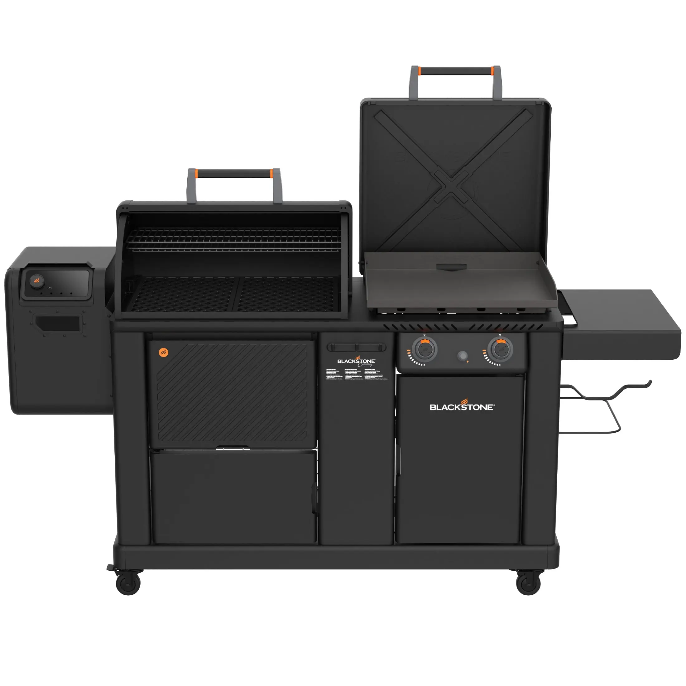 Blackstone 22" XL Griddle & Pellet Grill Combo - Stainless Steel Outdoor BBQ with 20 lb Hopper, Wi-Fi, Bluetooth, & Omnivore Griddle Plate Tech