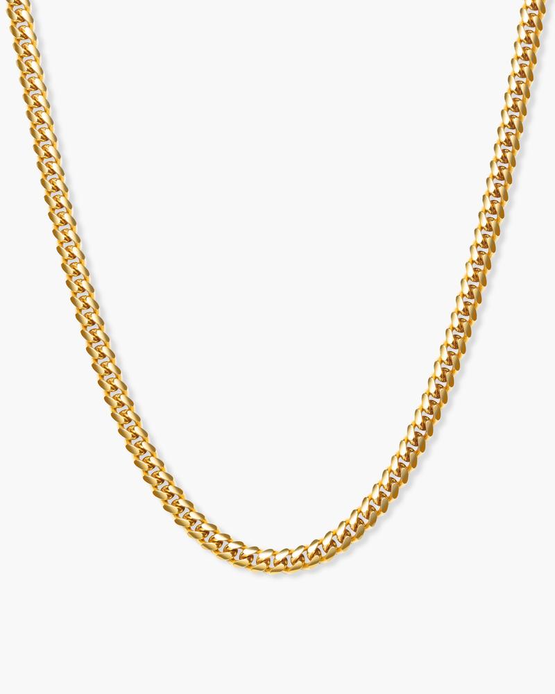 JAXXON Cuban Link Chain 3mm - Gold - Waterproof - Box Clasp