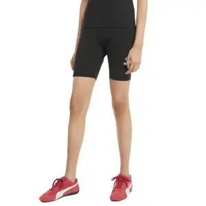 PUMA Womens Classics 7 Inch Bike Shorts Casual Bottoms Casual Comfort Technology - Black