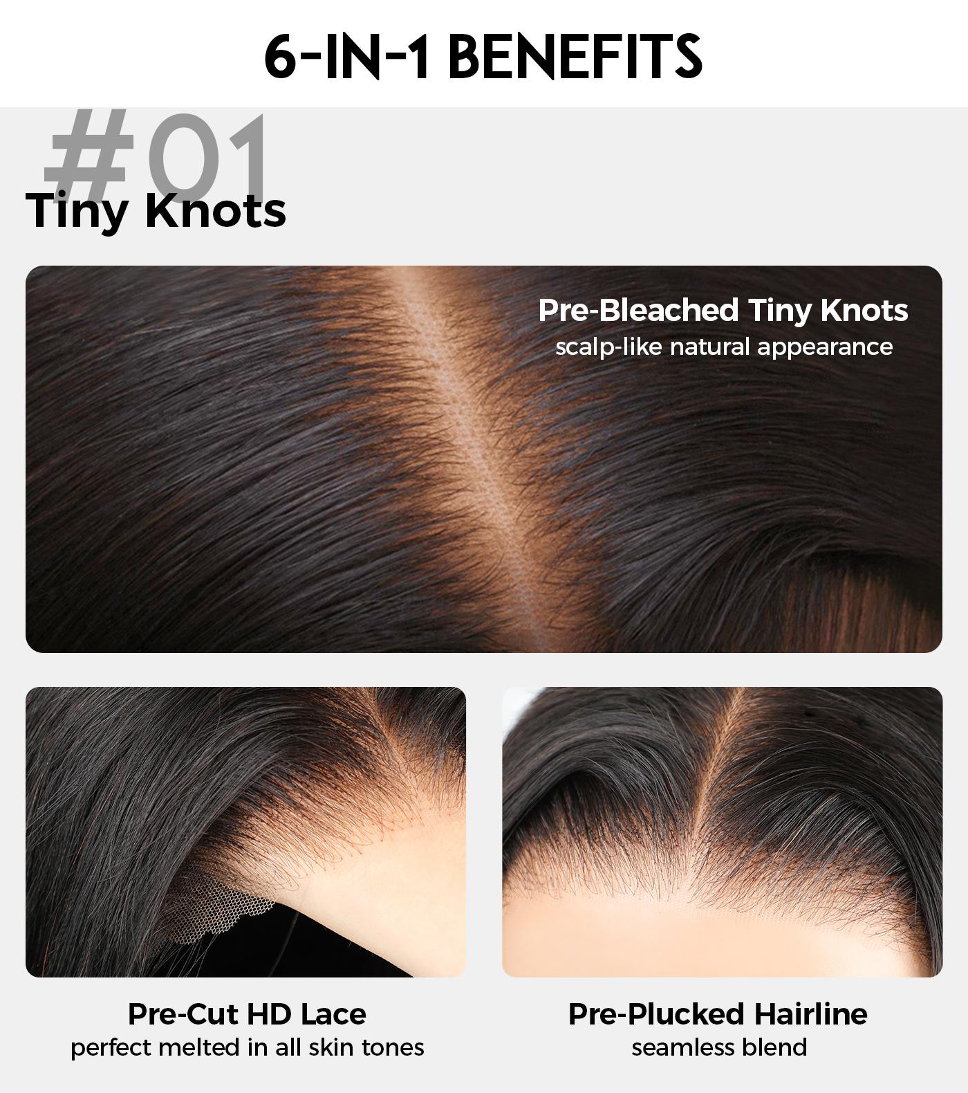 OQ HAIR Kinky Straight Wavy 9x6 Glueless Wig Human Hair Full 250% Density Lace Front Wear Go Wig Pre Cut Lace Pre Bleached Tiny Knots Beginner Friendly