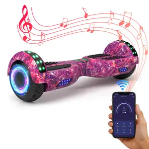 Dual Motor LED Scooter All-terrain Self-Balancing Hoverboard with Colorful LED Lights, 300W Motor, 7.5 mph Max Speed – Gifts for Girls & Boys Wheel Weights